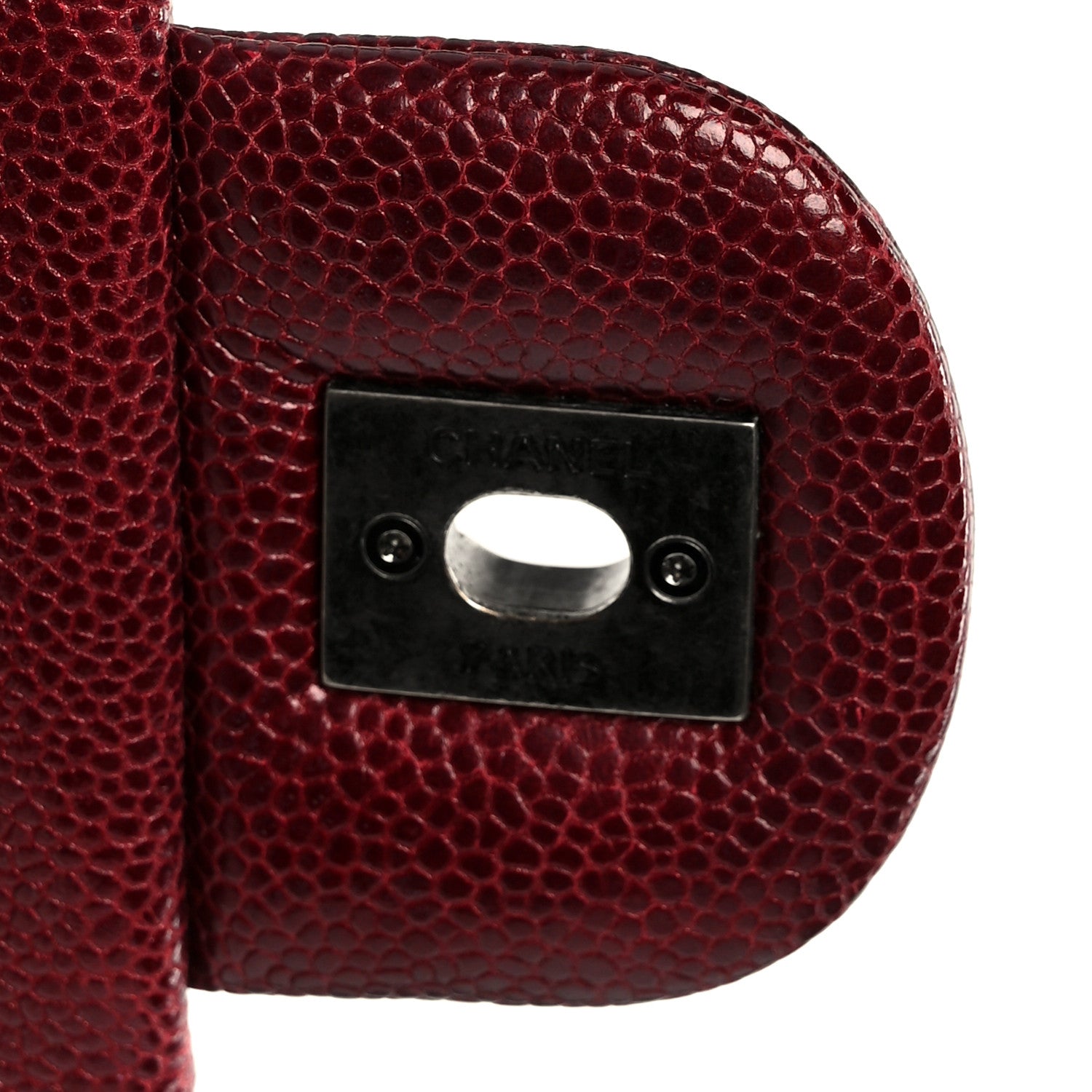 Chanel Iridescent Caviar Quilted Large Chic Flap Red 8 of 12