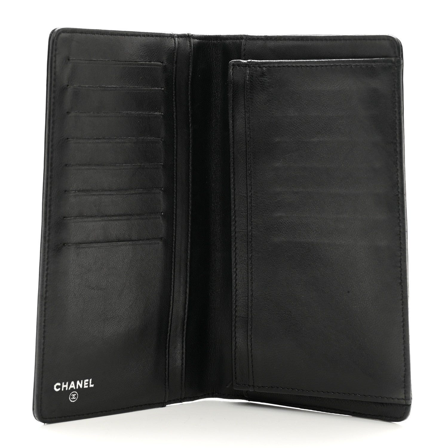 Chanel Patent Calfskin Lucky Symbols Yen Wallet Black 5 of 8