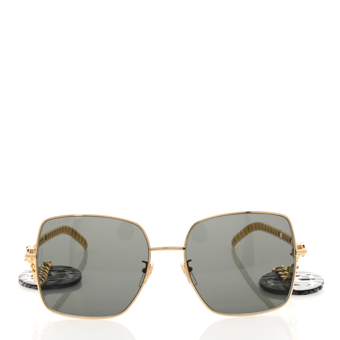 Square Frame Oversized Sunglasses GG0724S Gold