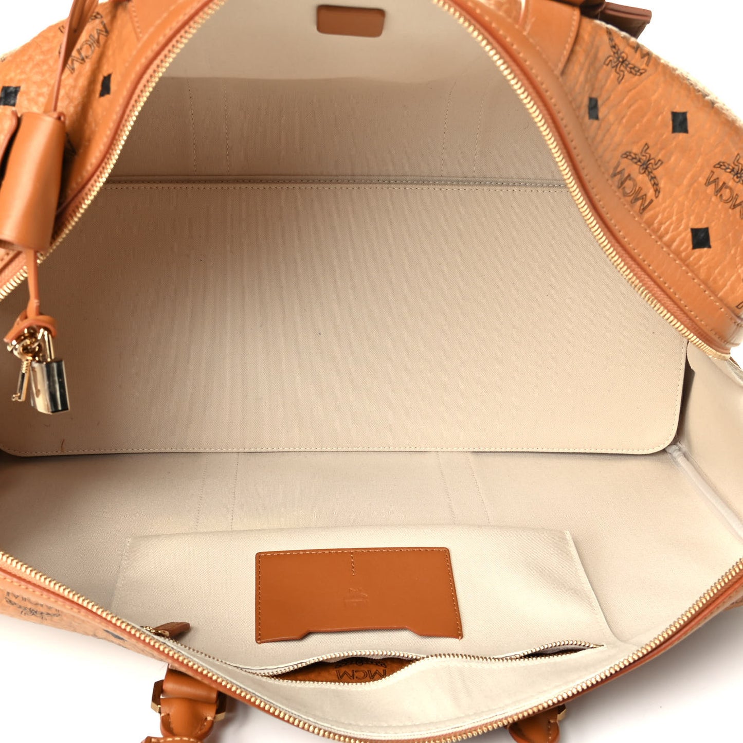 Visetos Medium Traveler Weekender Duffle Bag Cognac