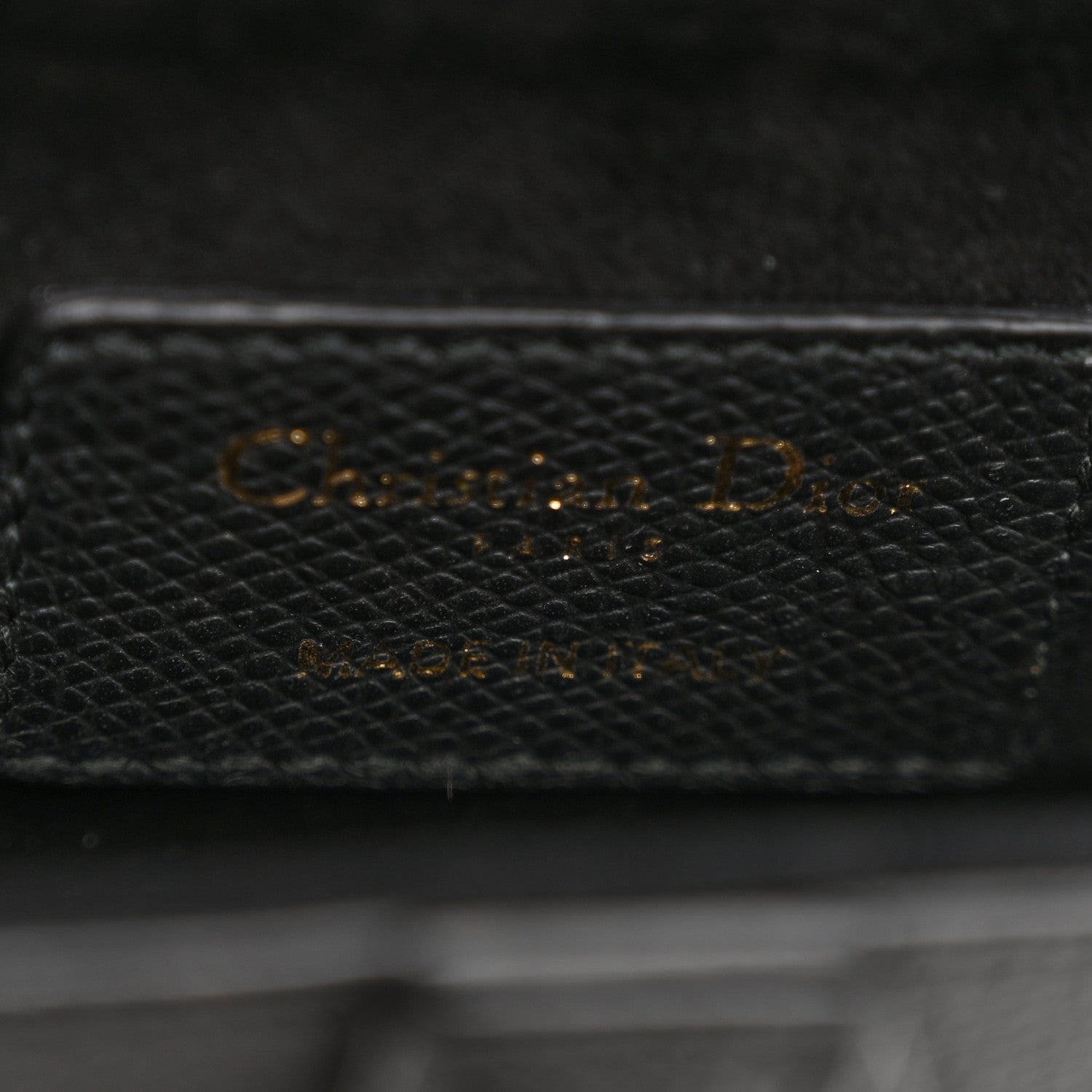Christian Dior Grained Calfskin Mini Saddle Bag Black 6 of 14