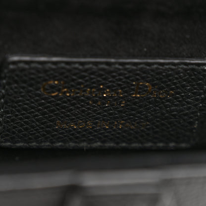 Christian Dior Grained Calfskin Mini Saddle Bag Black 6 of 14