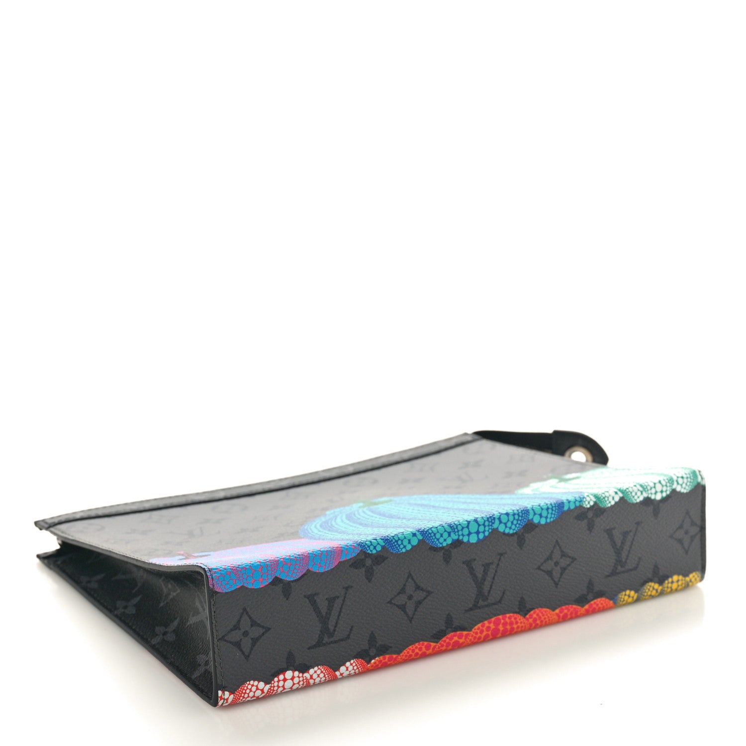 Louis Vuitton LV X YK Monogram Eclipse Reverse Pumpkin Pochette Voyage MM Multicolor 4 of 7