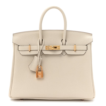 Hermes Togo Birkin 25 Craie 1 of 12