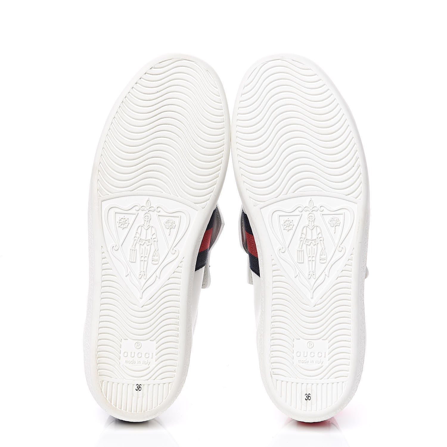Gucci Calfskin Ayers Web Womens Ace Bow Lace Sneakers 36 White 7 of 13