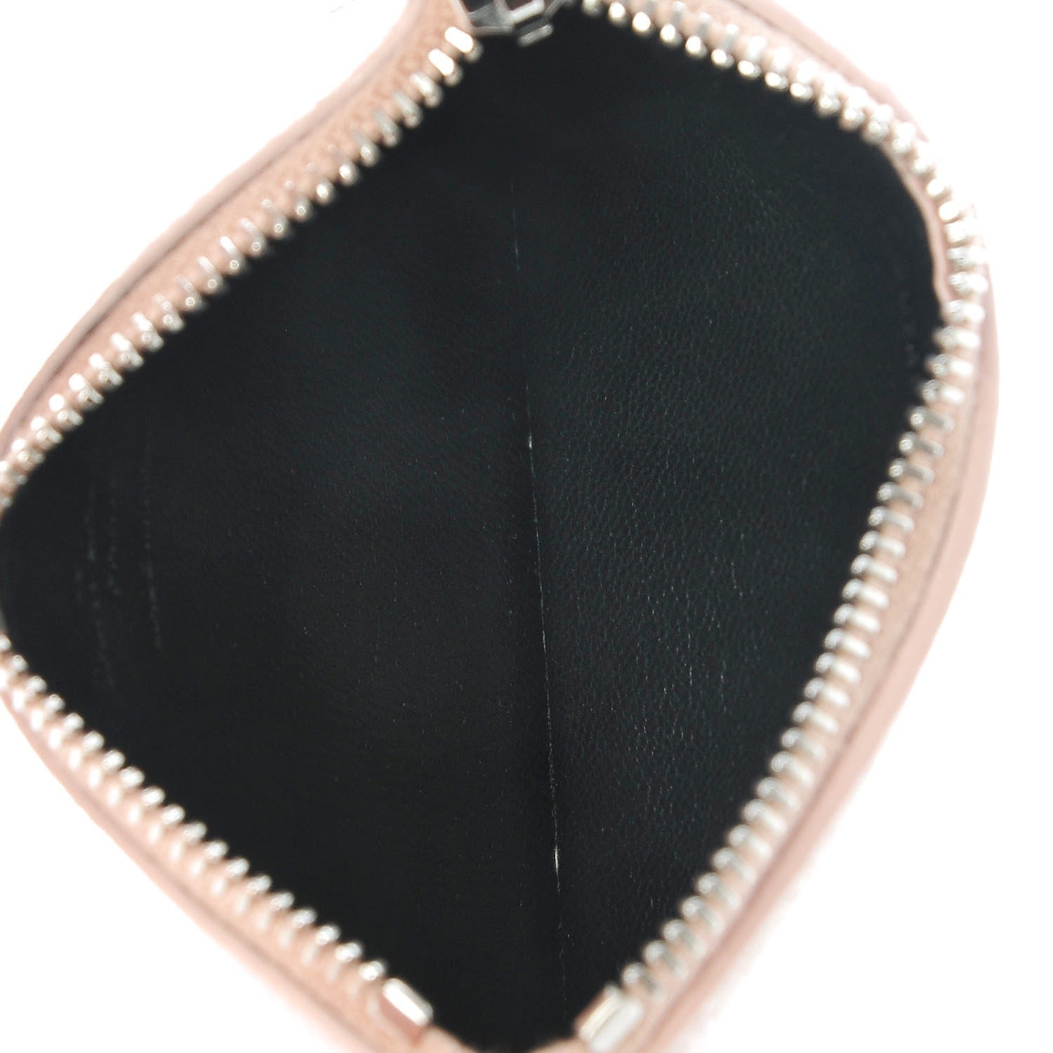 Saint Laurent Grained Calfskin 5 Fragments Zip Pouch Card Holder Pale Pink 5 of 8