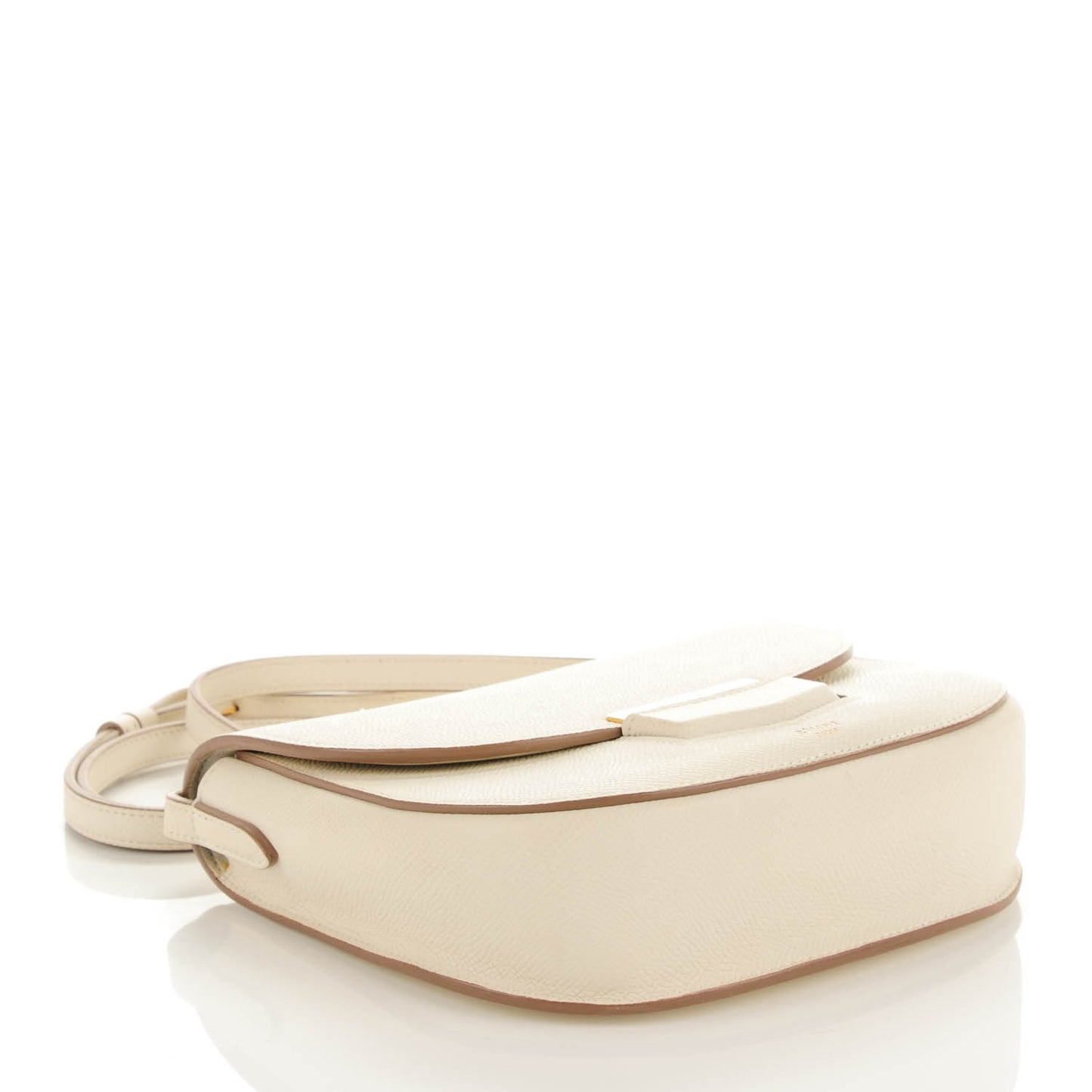 Grained Calfskin Small Trotteur White