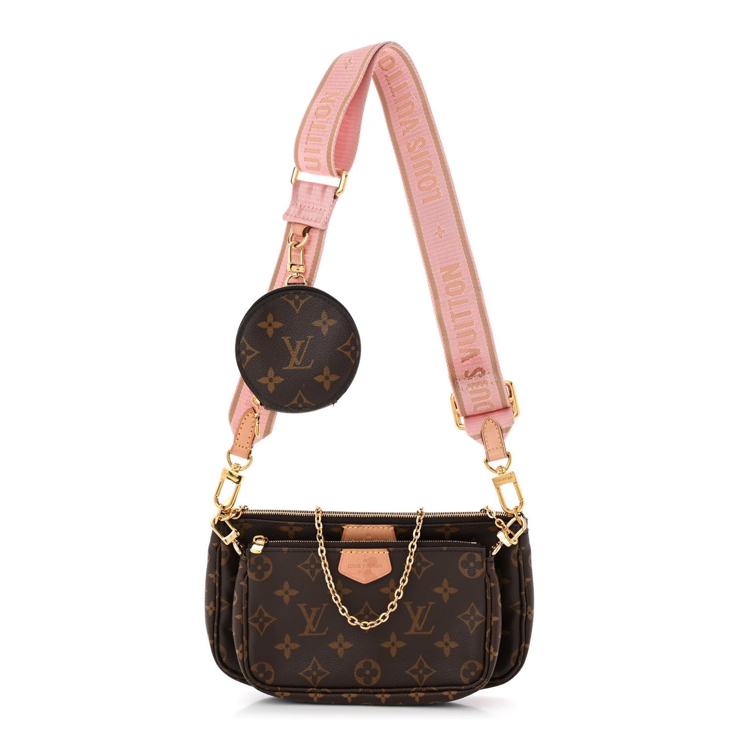 Monogram Multi Pochette Accessories Rose Clair