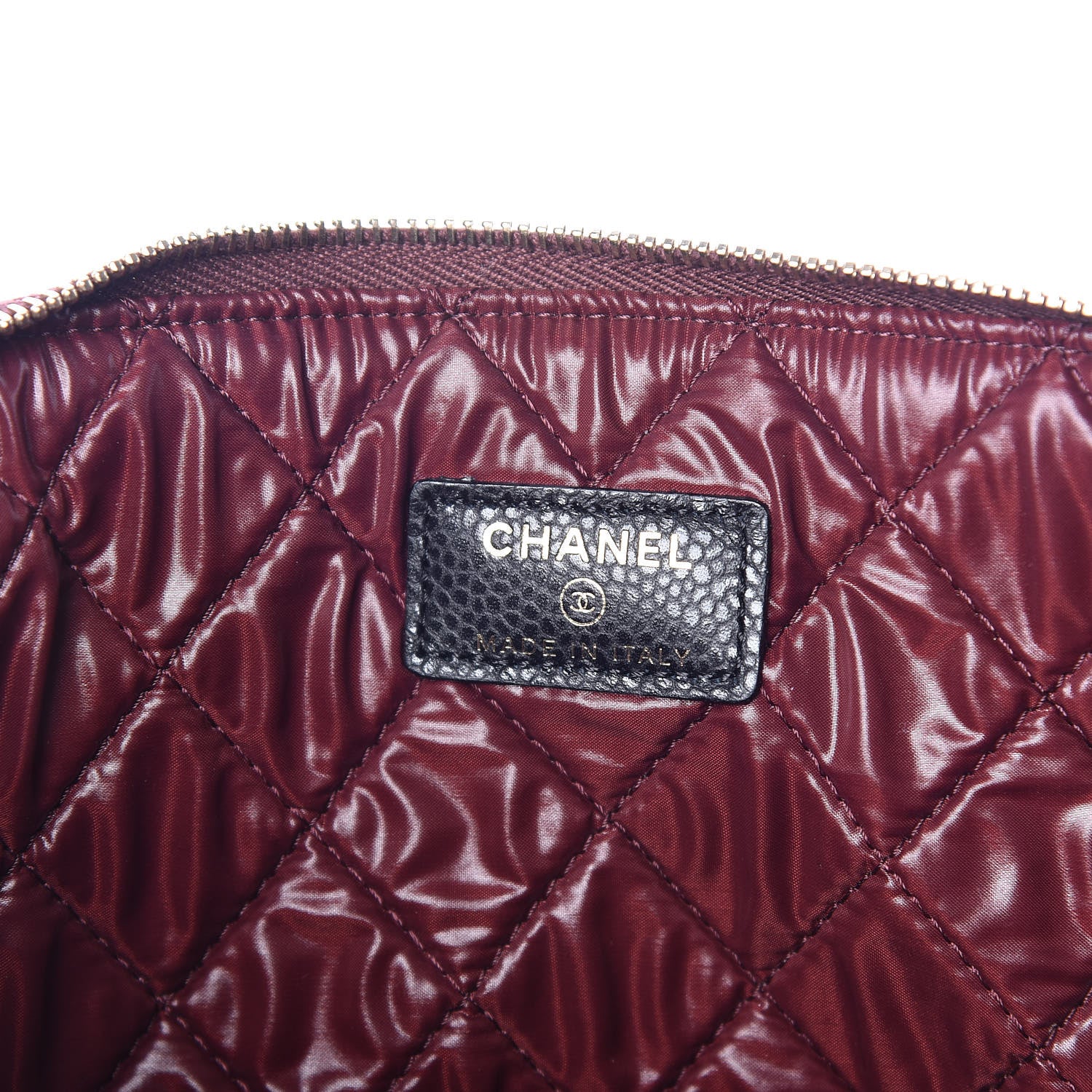 Chanel Caviar Quilted Large Cosmetic Case Black 9 of 11