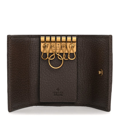 Gucci GG Supreme Monogram Web Ophidia 6 Key Holder Case Beige New Acero 5 of 10