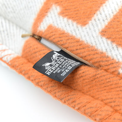 Hermes Wool Cashmere Avalon Pillow PM Ecru Potiron 3 of 3