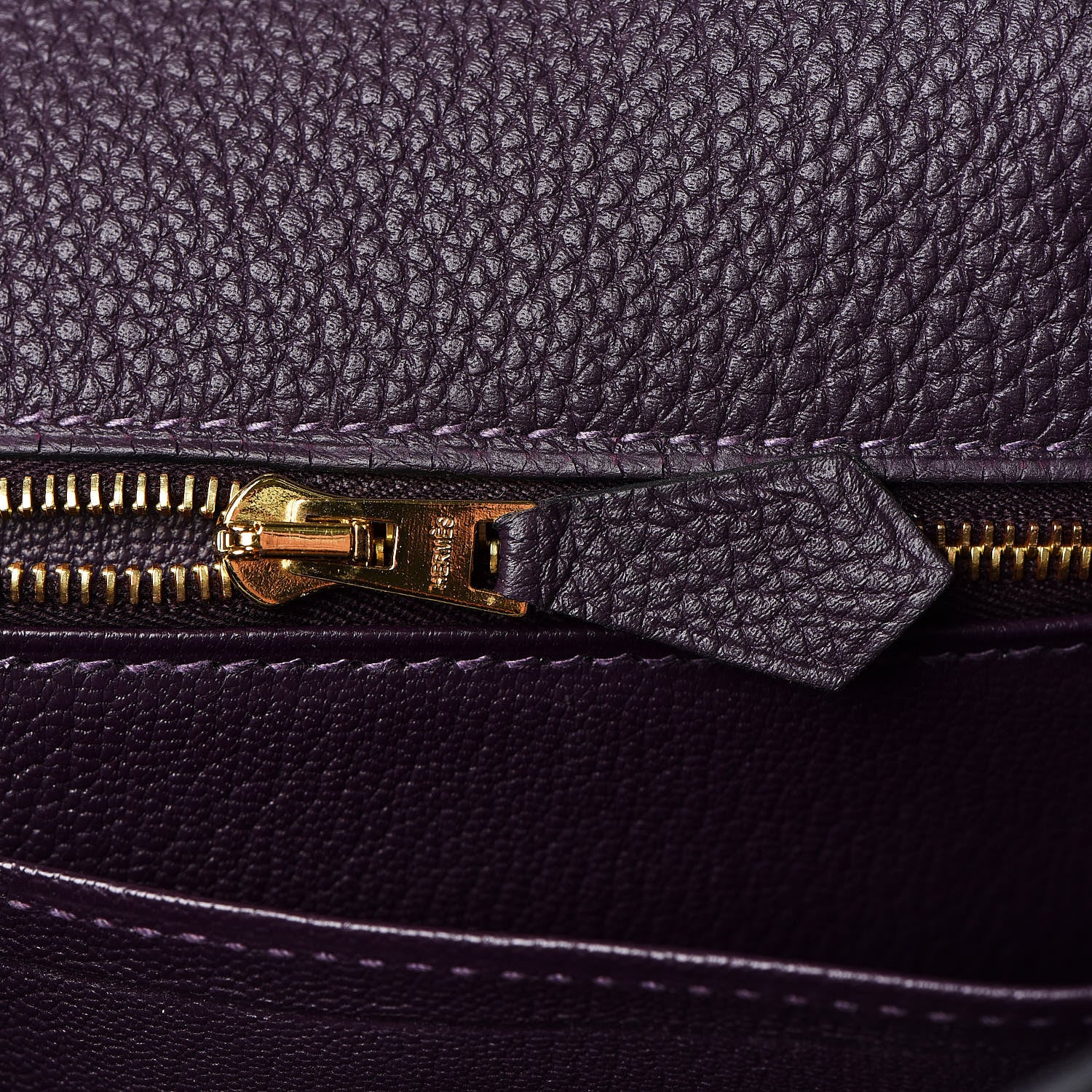Hermes Togo Kelly Retourne 25 Raisin 29 of 38