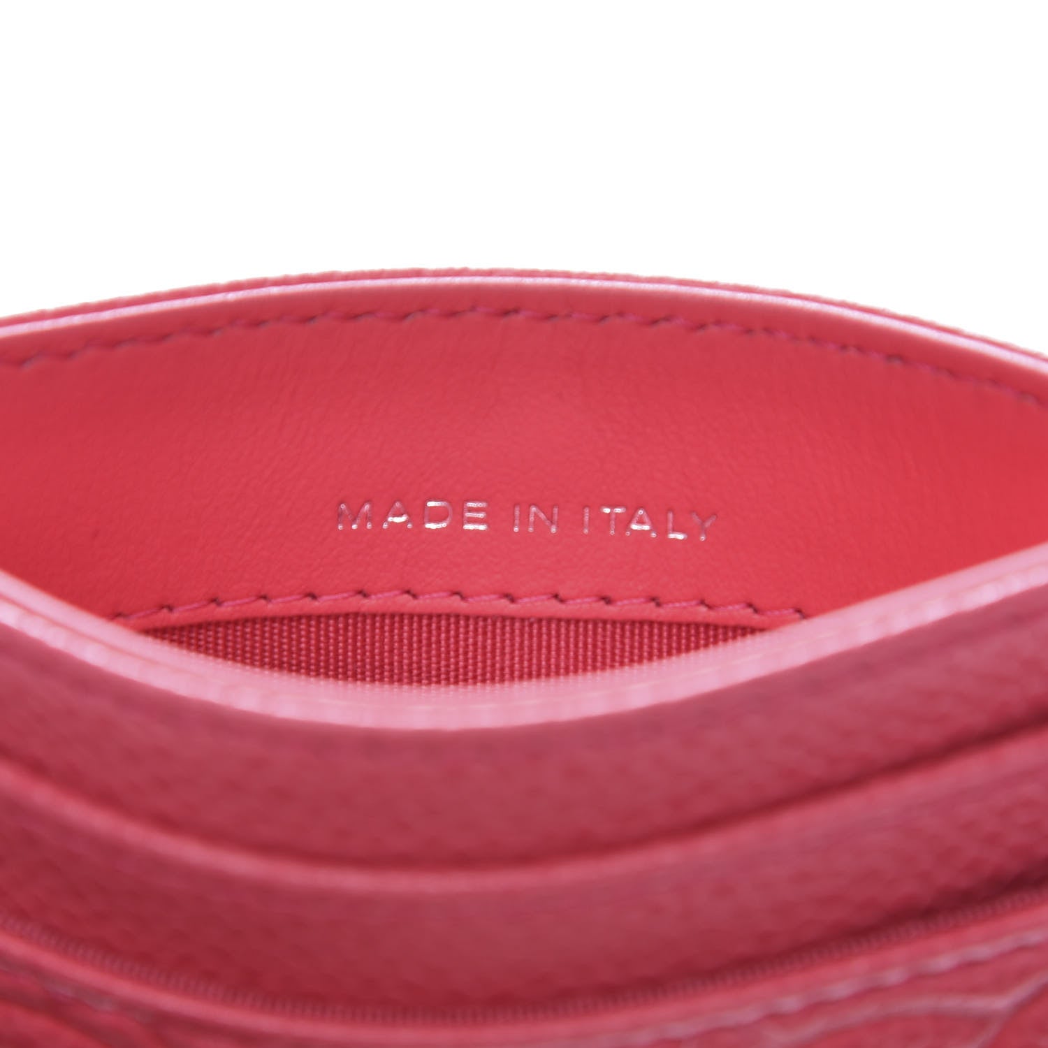 Chanel Caviar Camellia Embossed Card Holder Pink 7 of 11