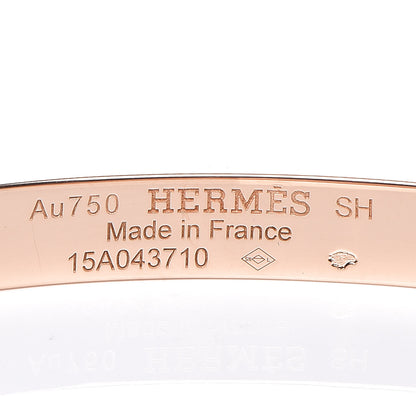 Hermes 18K Rose Gold Diamond PM Kelly Bracelet SH 4 of 5