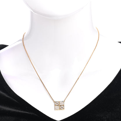 John Hardy 18K Yellow Gold Diamond Modern Chain Square Pendant Necklace 2 of 5