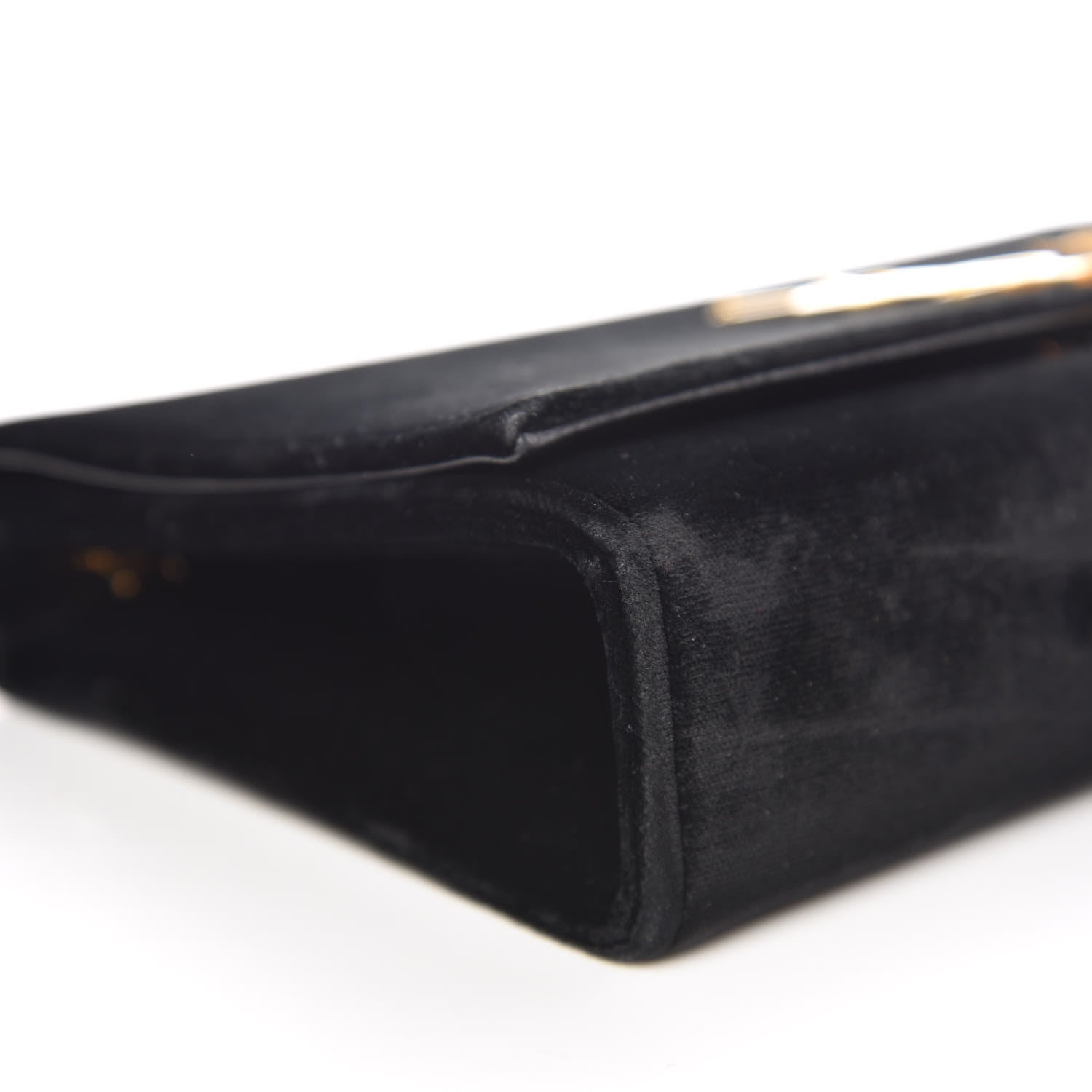 Saint Laurent Velvet Medium Monogram Kate Tassel Shoulder Bag Black 11 of 16