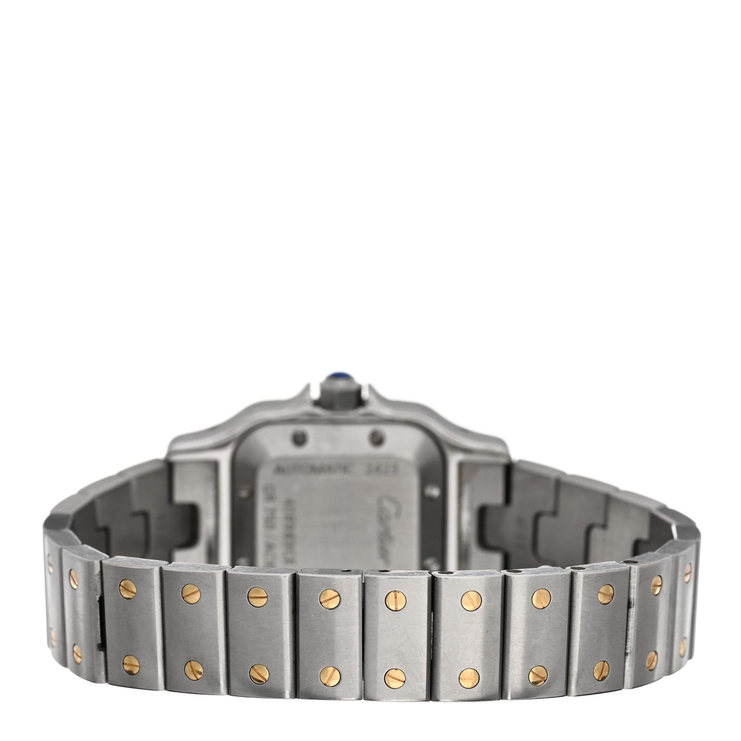 Stainless Steel 18K Yellow Gold 24mm Santos De Cartier Galbee Automatic Watch