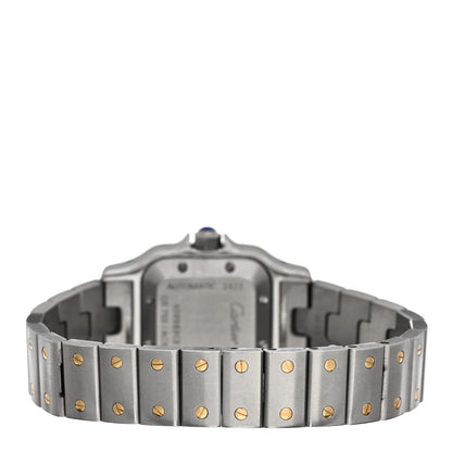 Cartier Stainless Steel 18K Yellow Gold 24mm Santos De Cartier Galbee Automatic Watch 3 of 4
