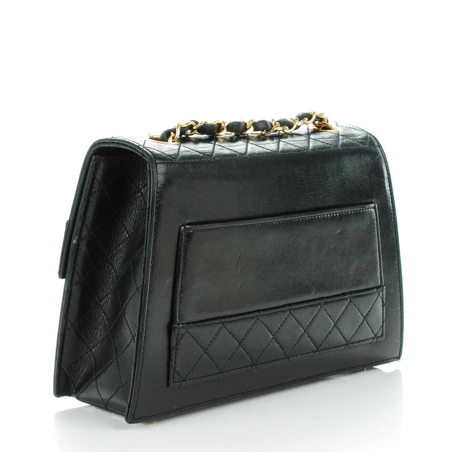 Lambskin Quilted Small Shoulder Bag Black