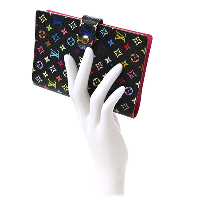 Louis Vuitton Monogram Multicolor Small Ring Agenda Cover Black Grenade 2 of 6