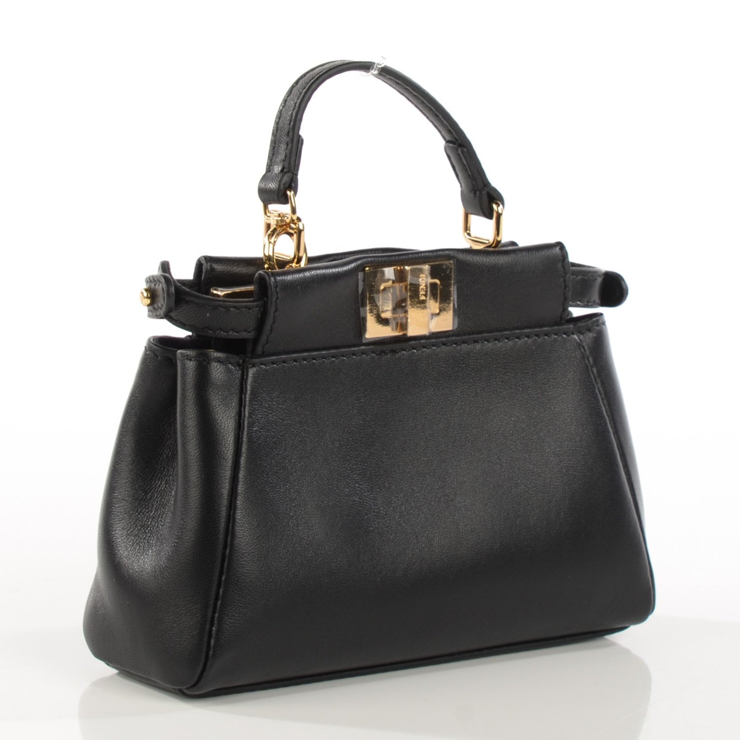 Nappa Micro Peekaboo Iconic Satchel Black