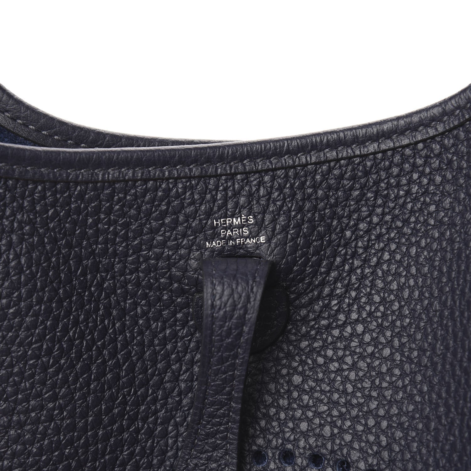 Hermes Taurillon Clemence Evelyne TPM Bleu Nuit 6 of 11