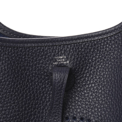 Hermes Taurillon Clemence Evelyne TPM Bleu Nuit 6 of 11