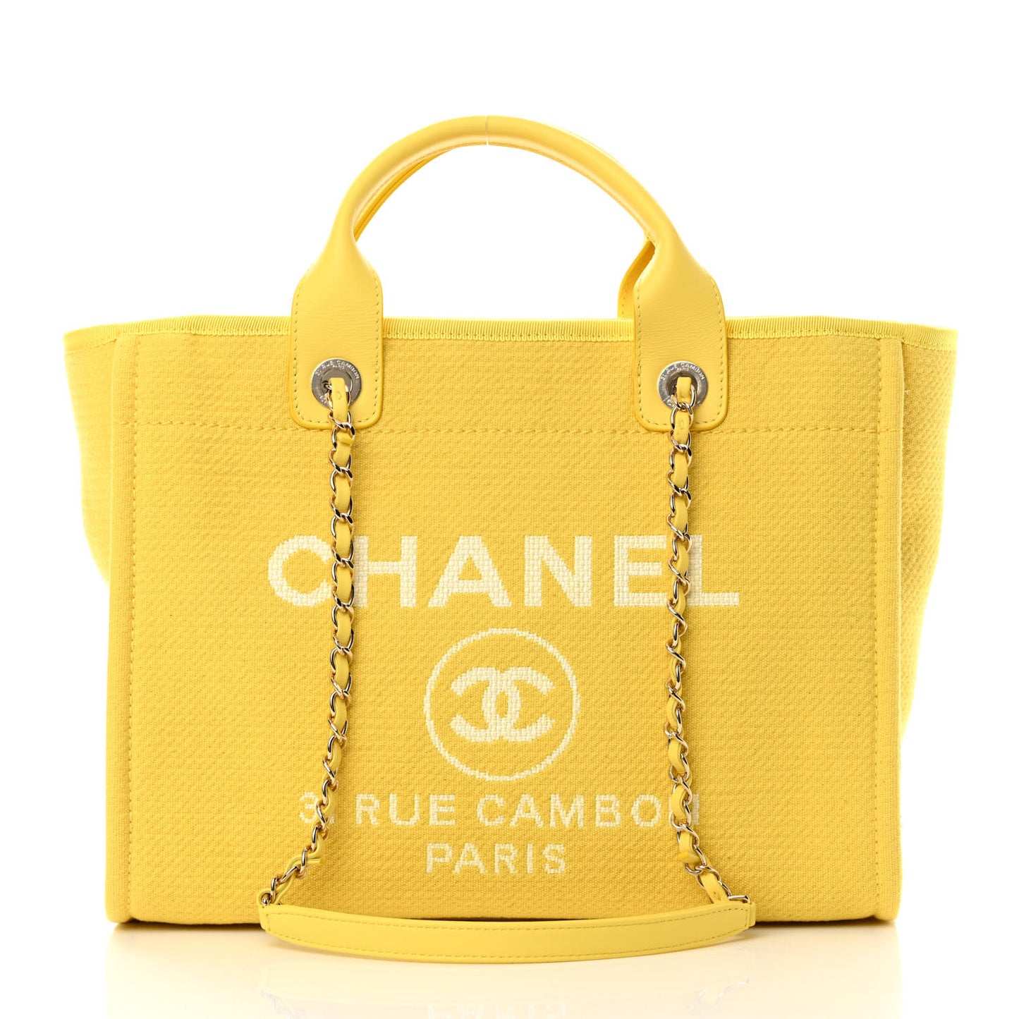 Mixed Fibers Small Deauville Tote Yellow