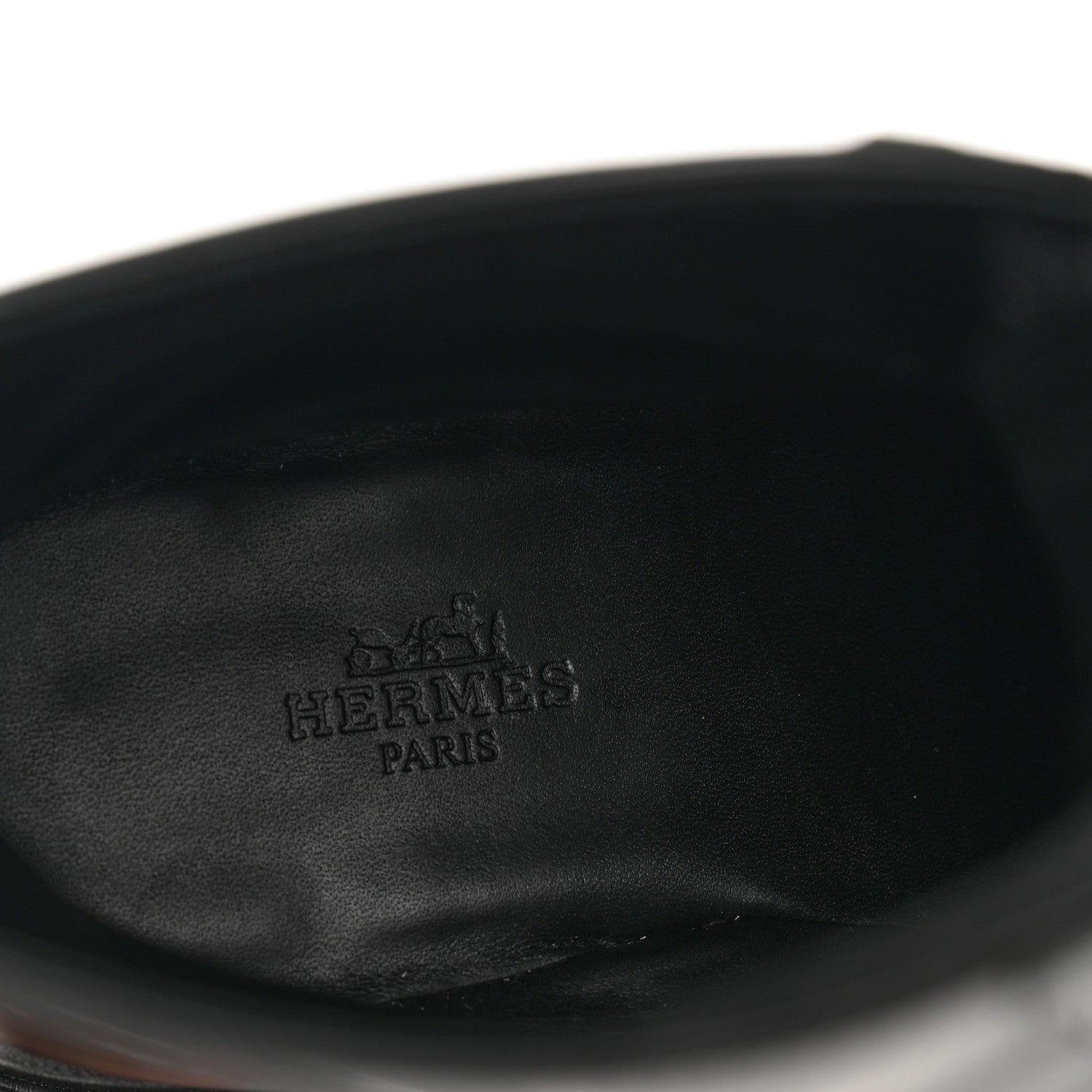Hermes Glossed Calfskin Funk Ankle Boots 37.5 Black 6 of 8