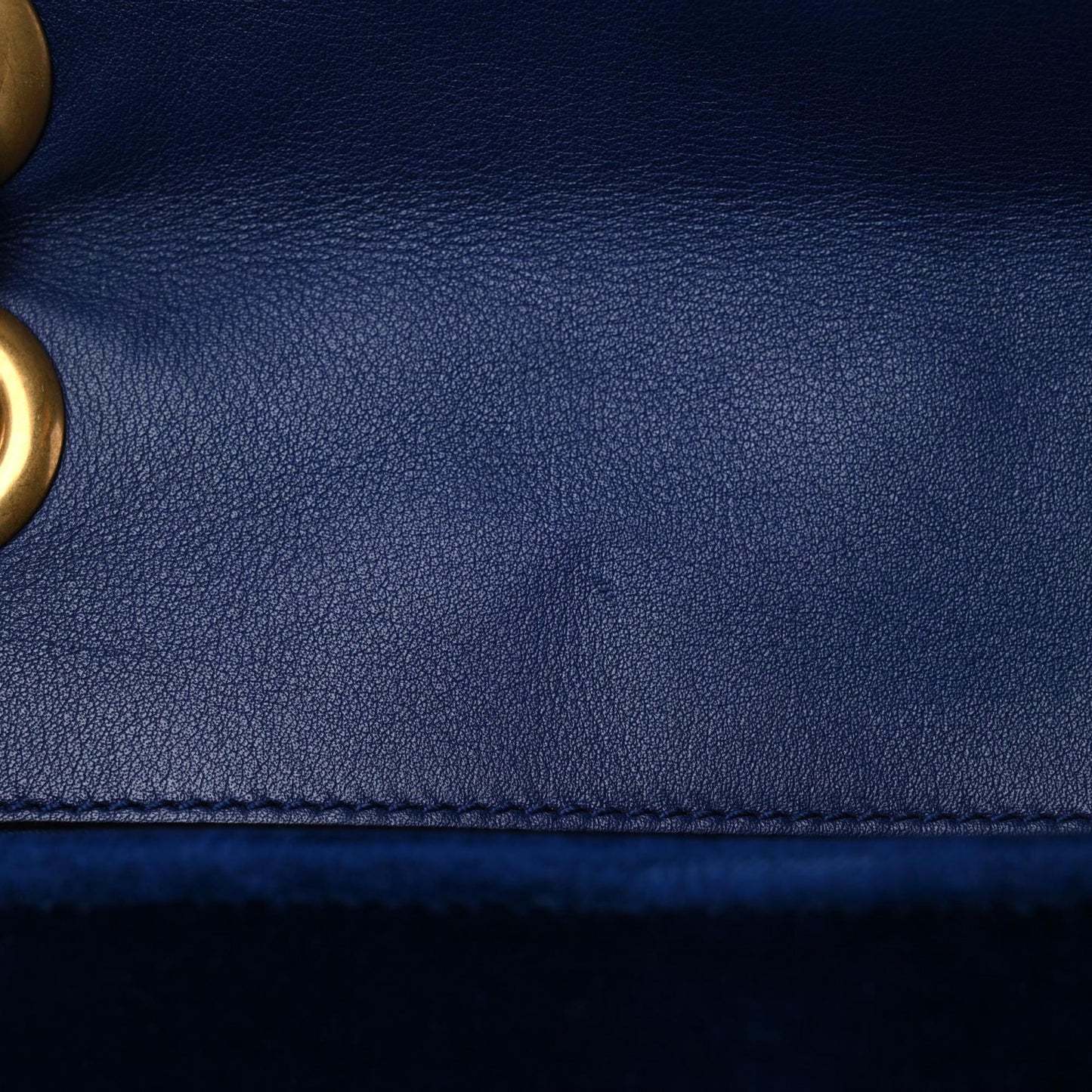 Velvet Matelasse Medium GG Marmont Shoulder Bag Cobalt Blue
