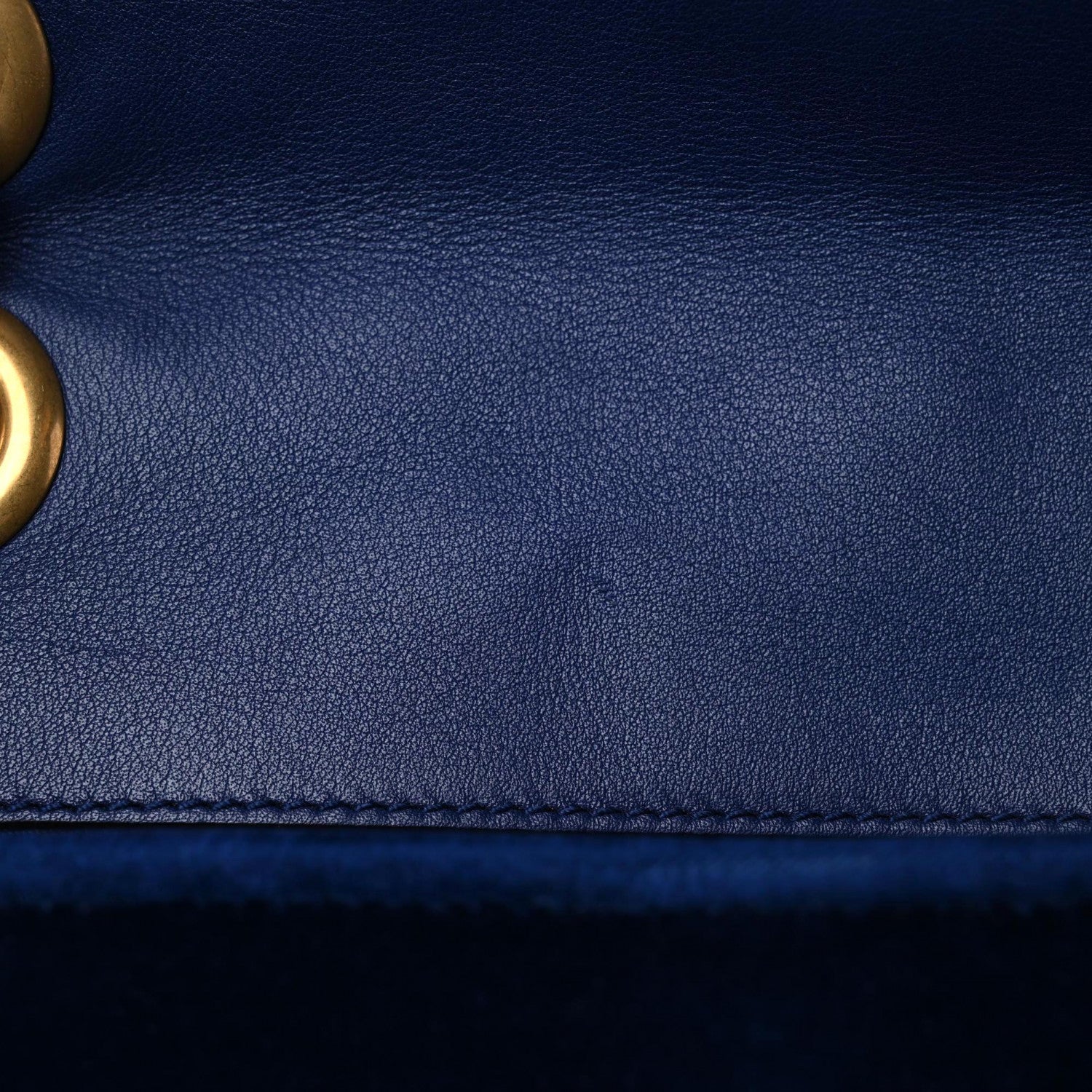 Gucci Velvet Matelasse Medium GG Marmont Shoulder Bag Cobalt Blue 10 of 18