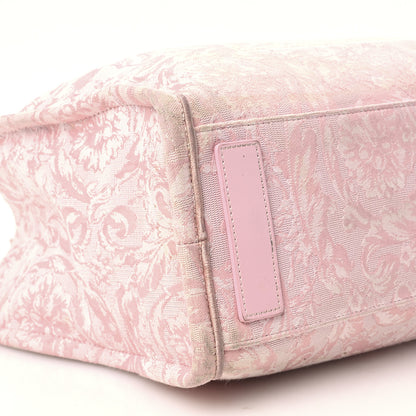 Versace Jacquard Barocco Print Medium Athena Tote Pink 9 of 10