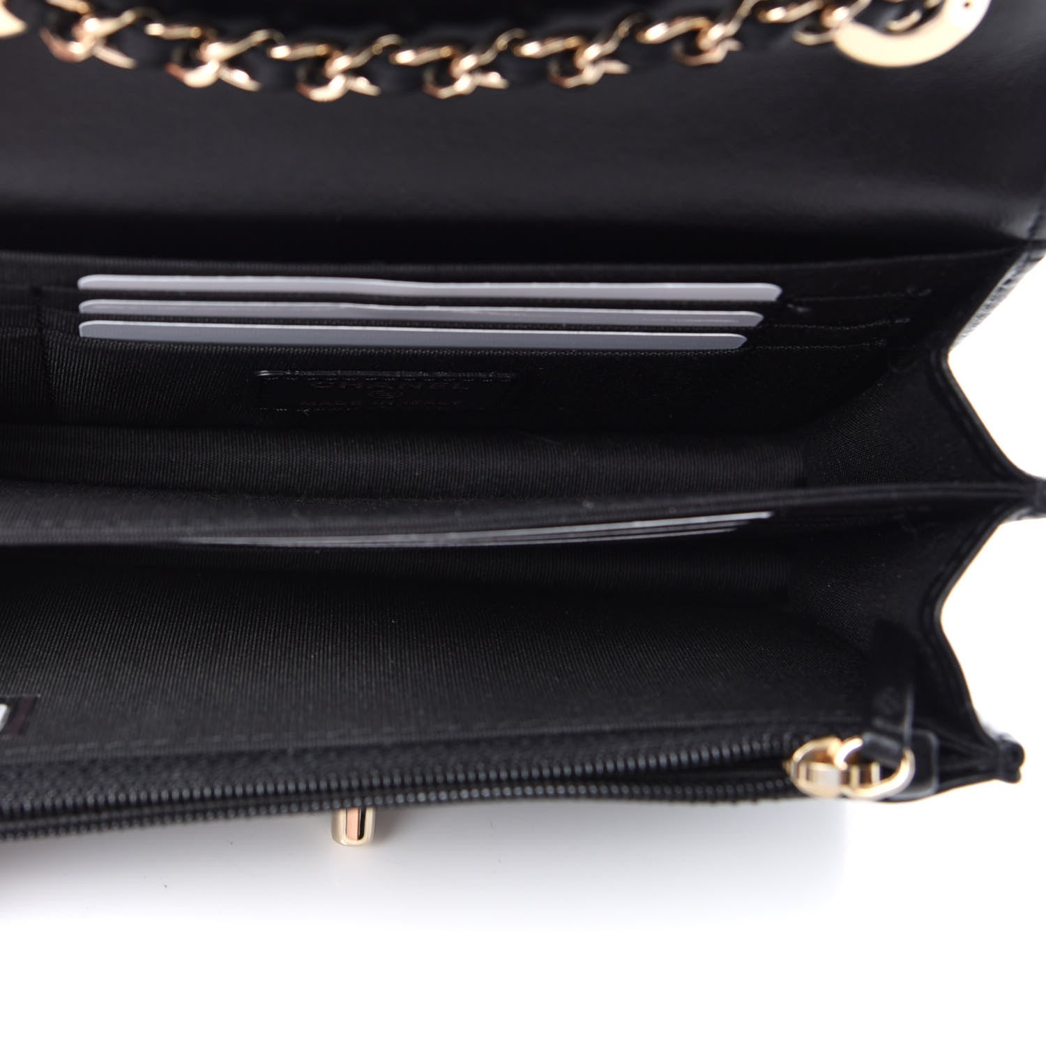 Chanel Lambskin Quilted Mini Trendy CC Wallet On Chain WOC Black 5 of 11