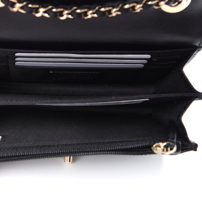 Chanel Lambskin Quilted Mini Trendy CC Wallet On Chain WOC Black 5 of 11