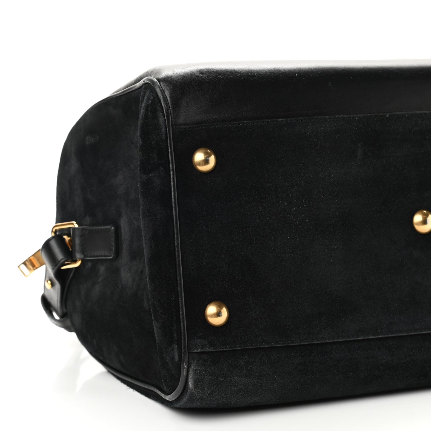 Calfskin Suede Classic Duffle 6 Black