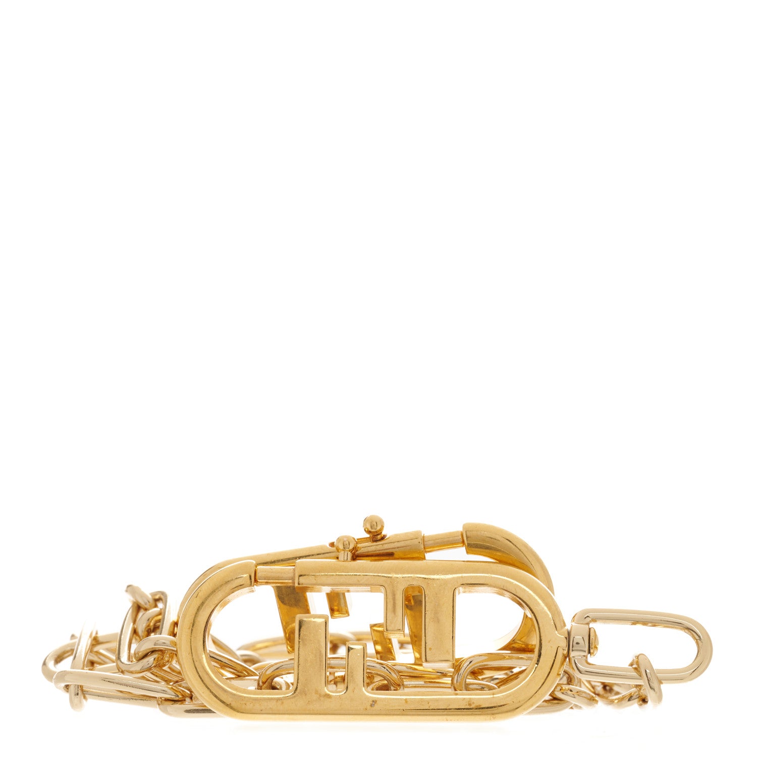 Fendi Metal O'Lock Strap You Gold 1 of 5