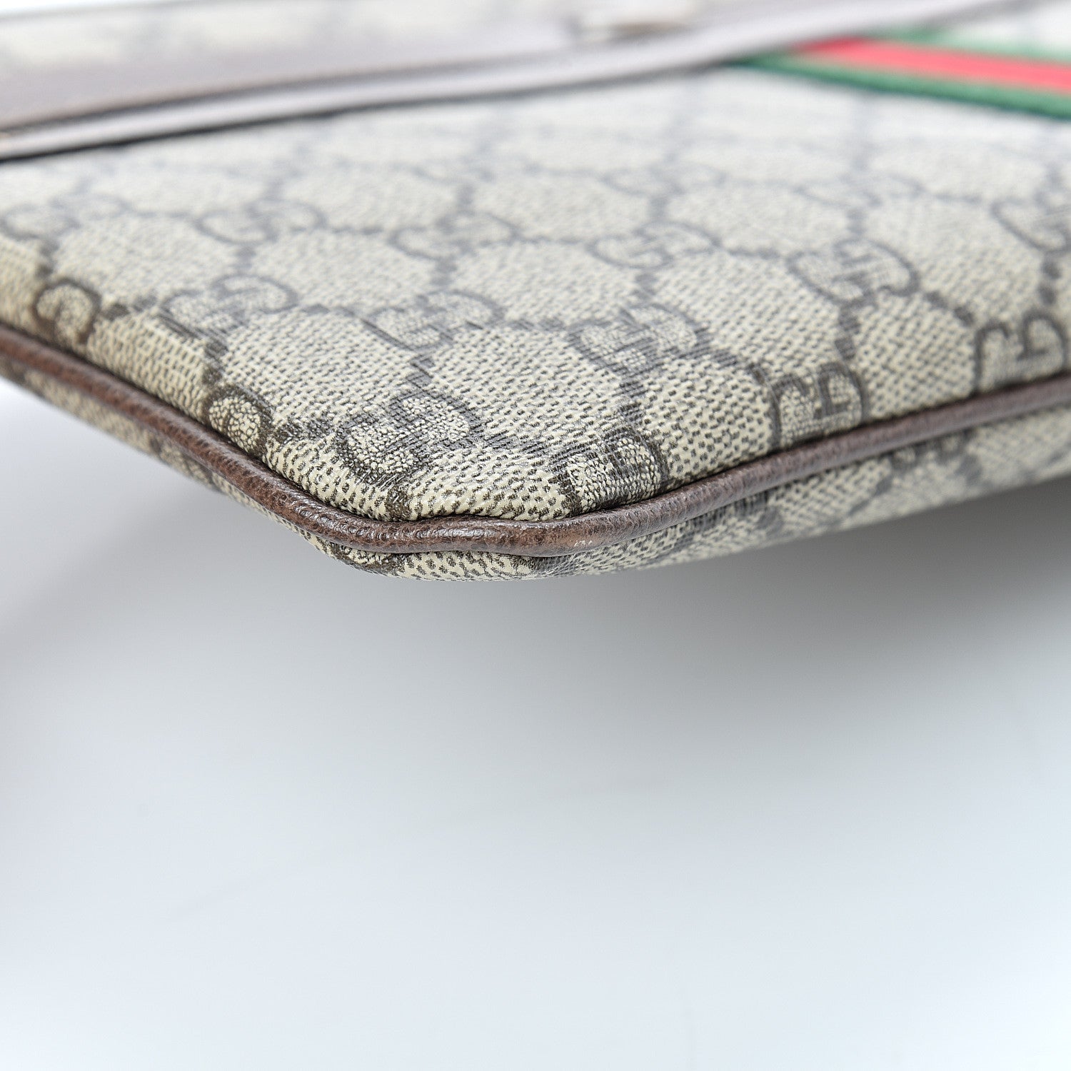 Gucci GG Supreme Monogram Large Ophidia Pouch Clutch Brown 7 of 9