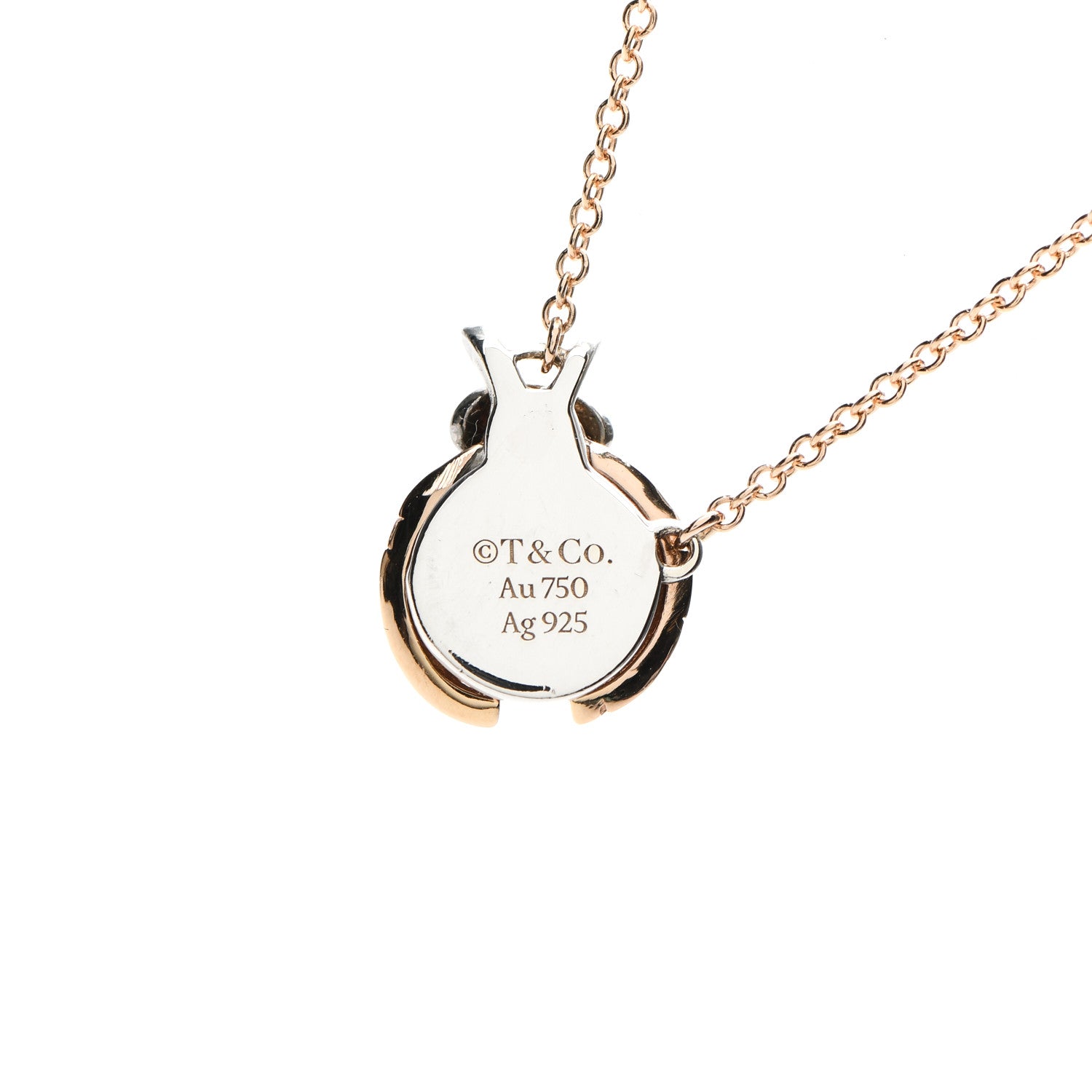 Tiffany 18K Rose Gold Sterling Silver Return to Tiffany Love Bugs Ladybug Pendant Necklace 4 of 5