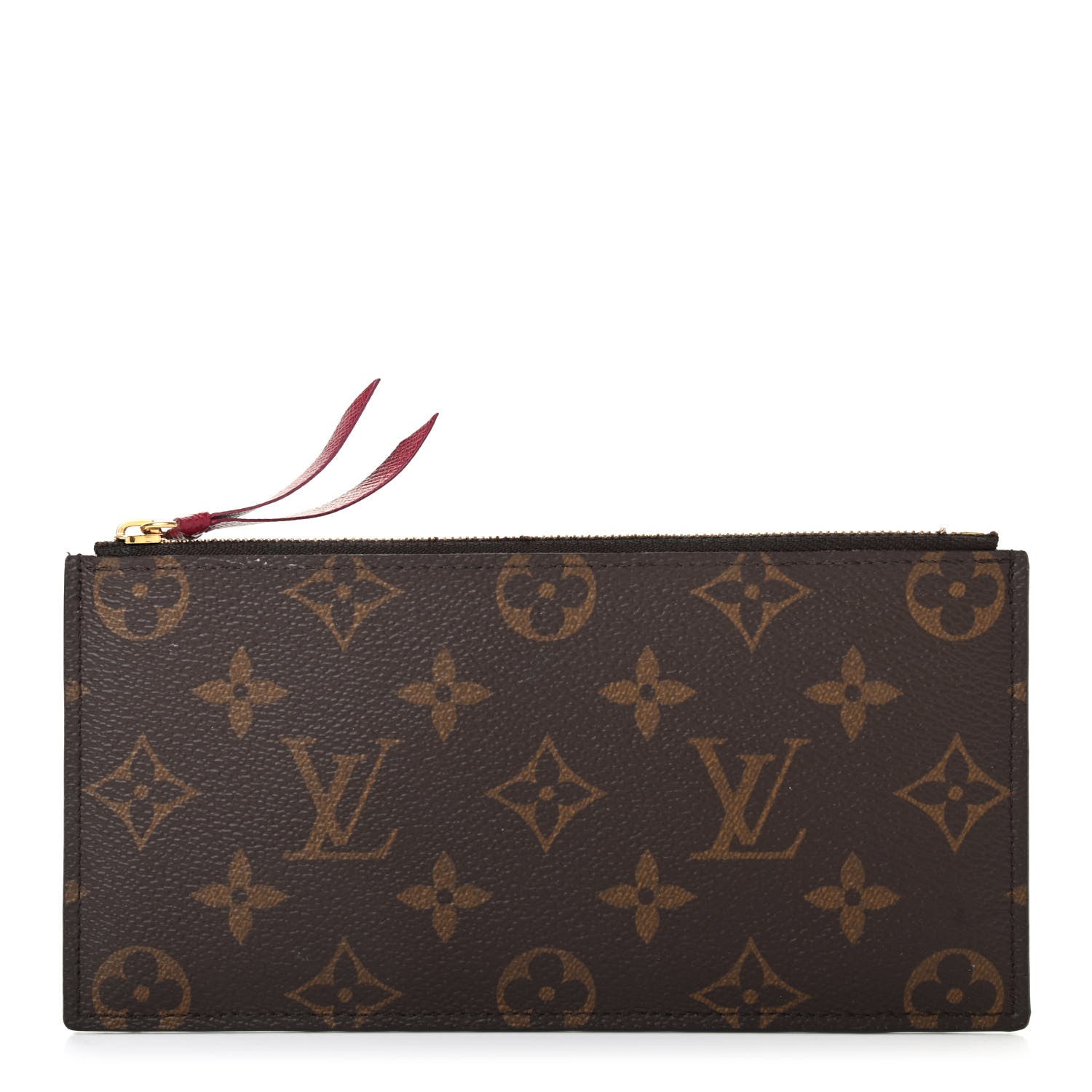 Louis Vuitton Monogram Felicie Chain Wallet Zippered Insert Fuchsia 1 of 6