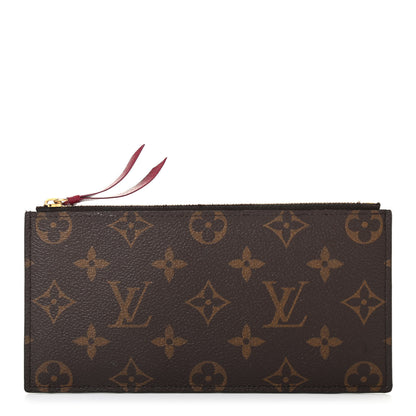 Louis Vuitton Monogram Felicie Chain Wallet Zippered Insert Fuchsia 1 of 6