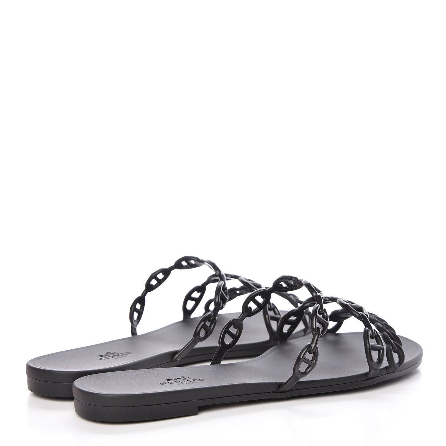Rubber Chaine d'Ancre Rivage Sandals 39 Black