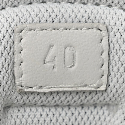 Hermes Suede Goatskin Jet Sneakers 40 Gris Arctique White 8 of 11