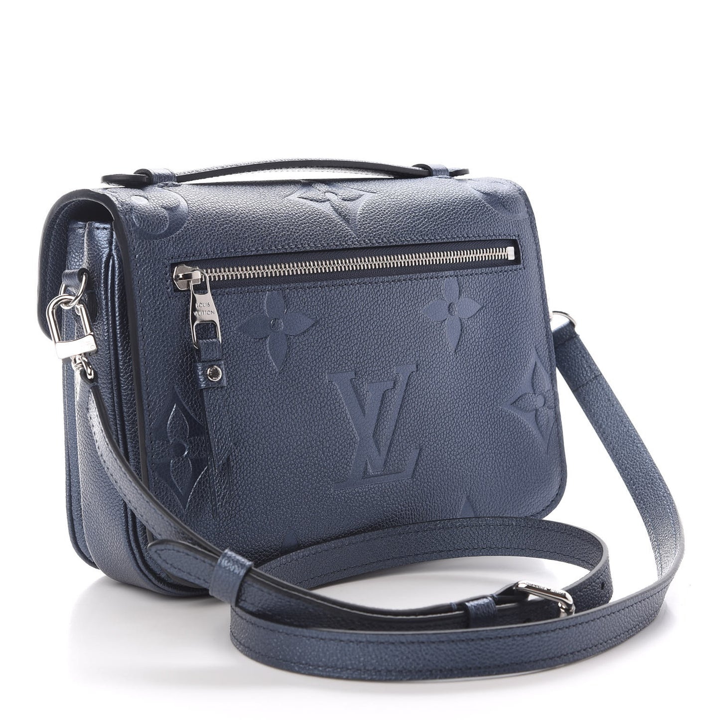 Metallic Empreinte Monogram Giant Pochette Metis Navy Nacre