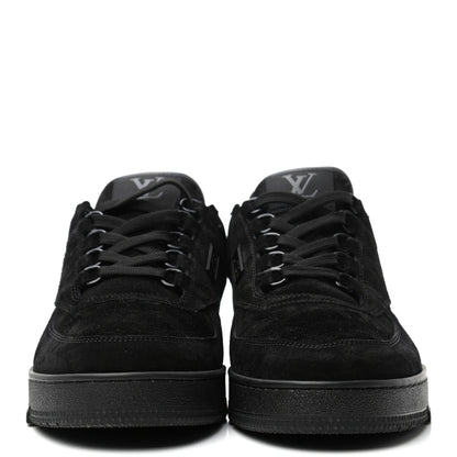 Louis Vuitton Suede Mens LV Trainer Sneakers 9 Black 2 of 9