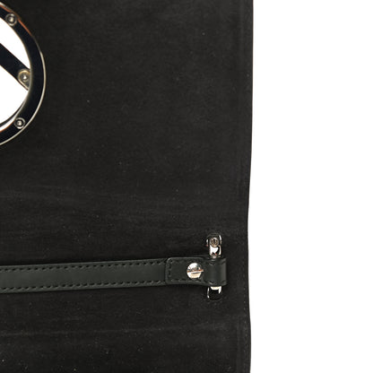 Fendi Vitello Century Velvet F is Fendi FF Kan I Shoulder Bag Black Tobacco 11 of 16