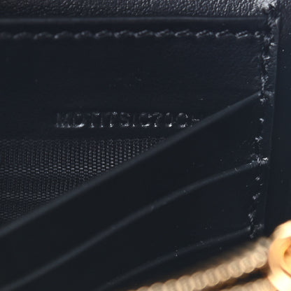 Burberry Grainy Calfskin Vintage Check Wallet With Detachable Strap Black 5 of 8