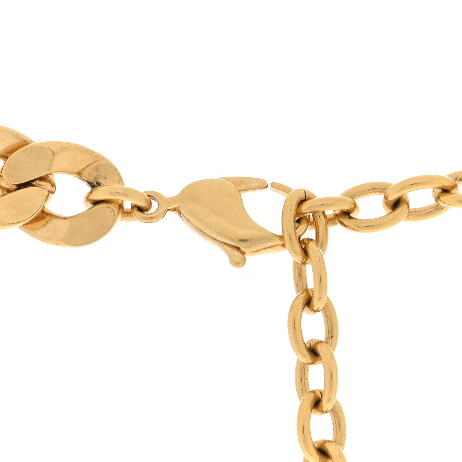 Christian Dior Metal Danseuse Etoile Chain Choker Necklace Gold 4 of 4