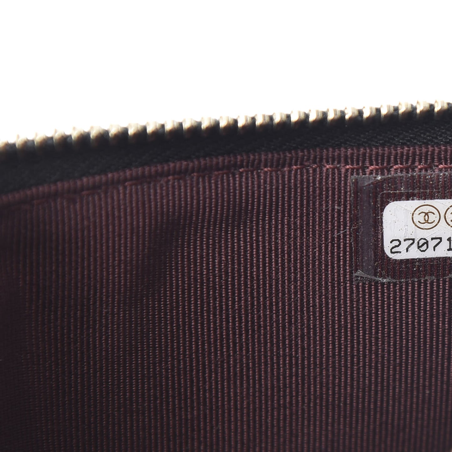 Caviar Quilted Classic Flat Wallet Pouch Black