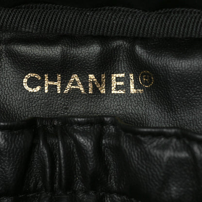 Chanel Lambskin Vanity Cosmetic Case Black 6 of 11