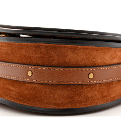 Chloe Calfskin Suede Medium Nile Bracelet Bag Caramel 10 of 11